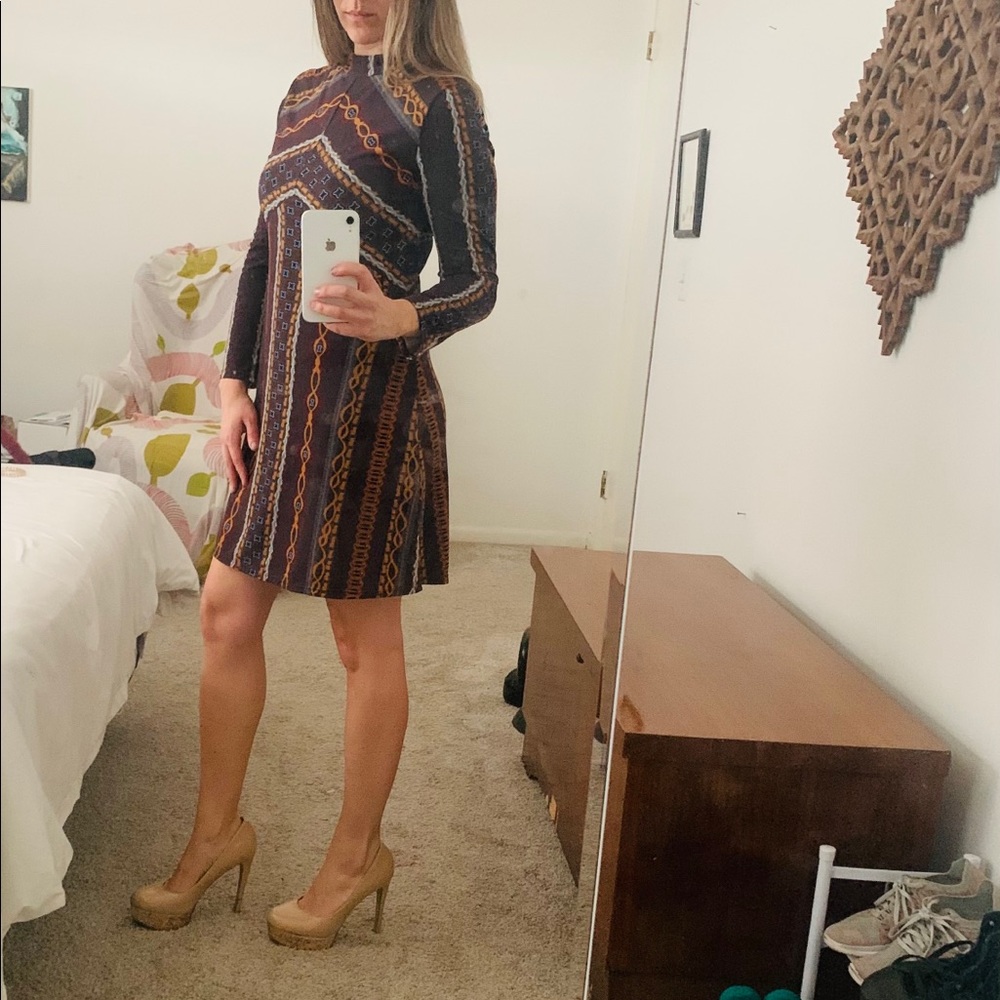 Long-sleeved freepeople minidress, size sm